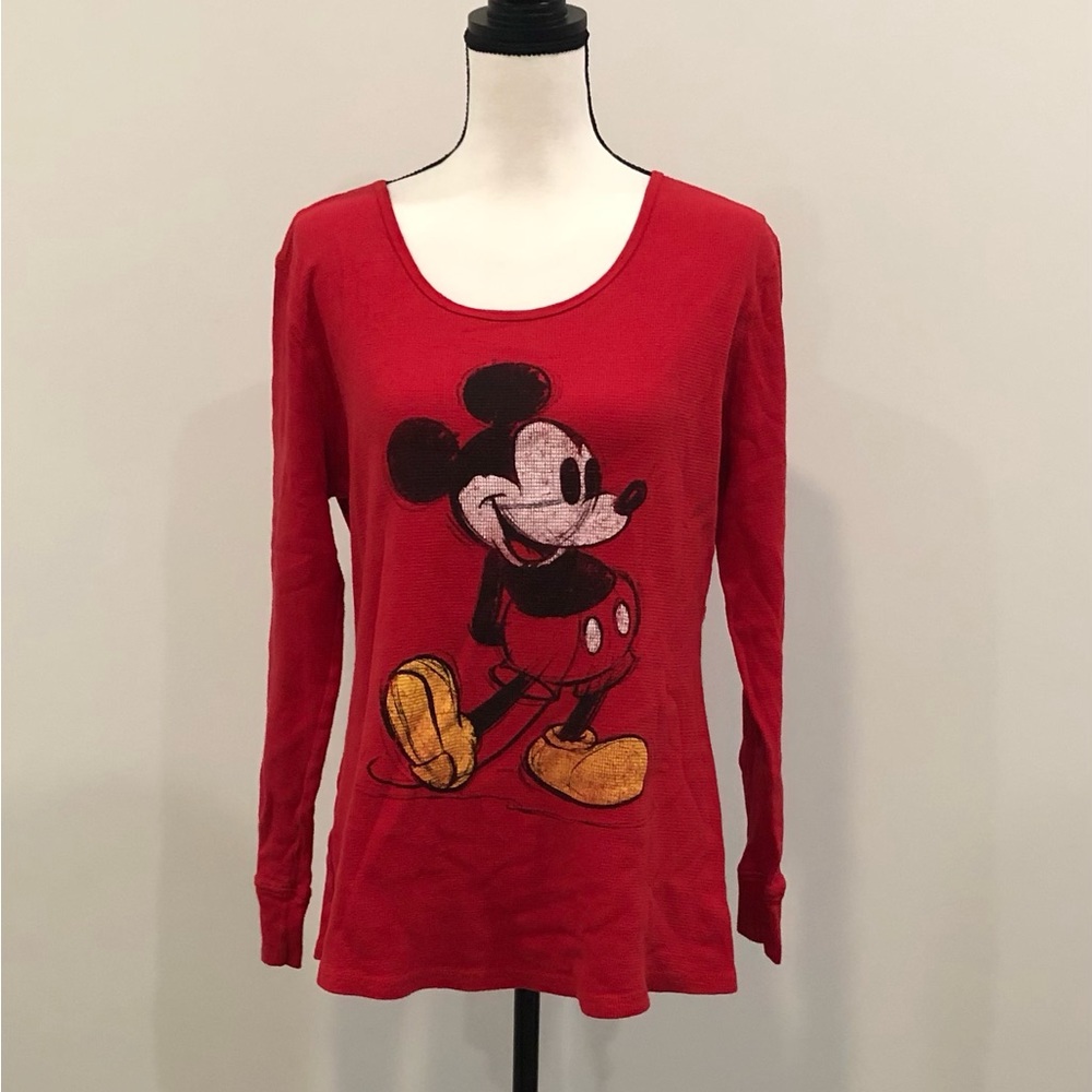 Mickey Mouse Waffle Textured Shirt